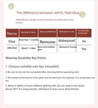 Jade Galaxy Luxury Glass Bead Cat Eye Short Press On Nails.EP-0008